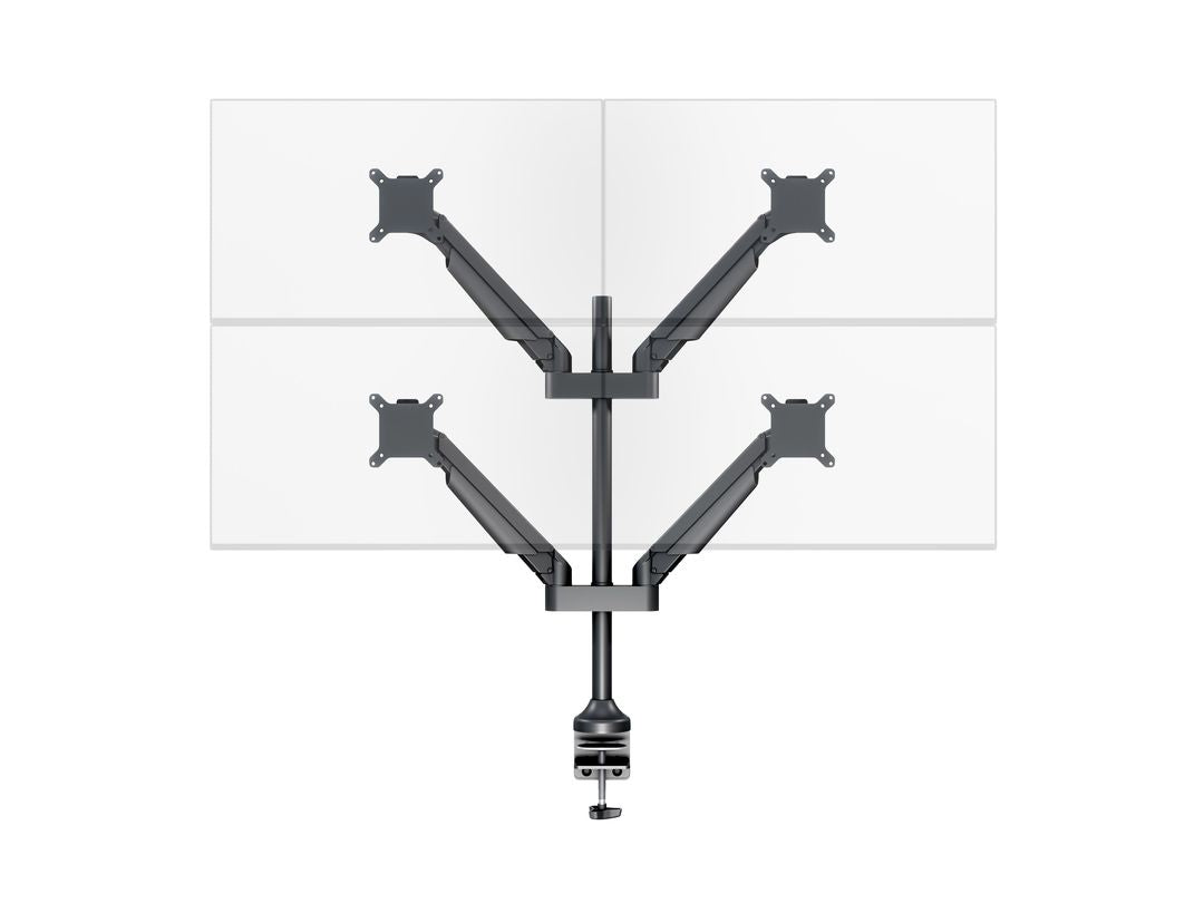 Multibrackets Gasliftarm HD 2609 – Monitorarm, 4, bis 32", VESA 75 × 75/100 × 100 mm, 21 kg, neigbar, schwarz