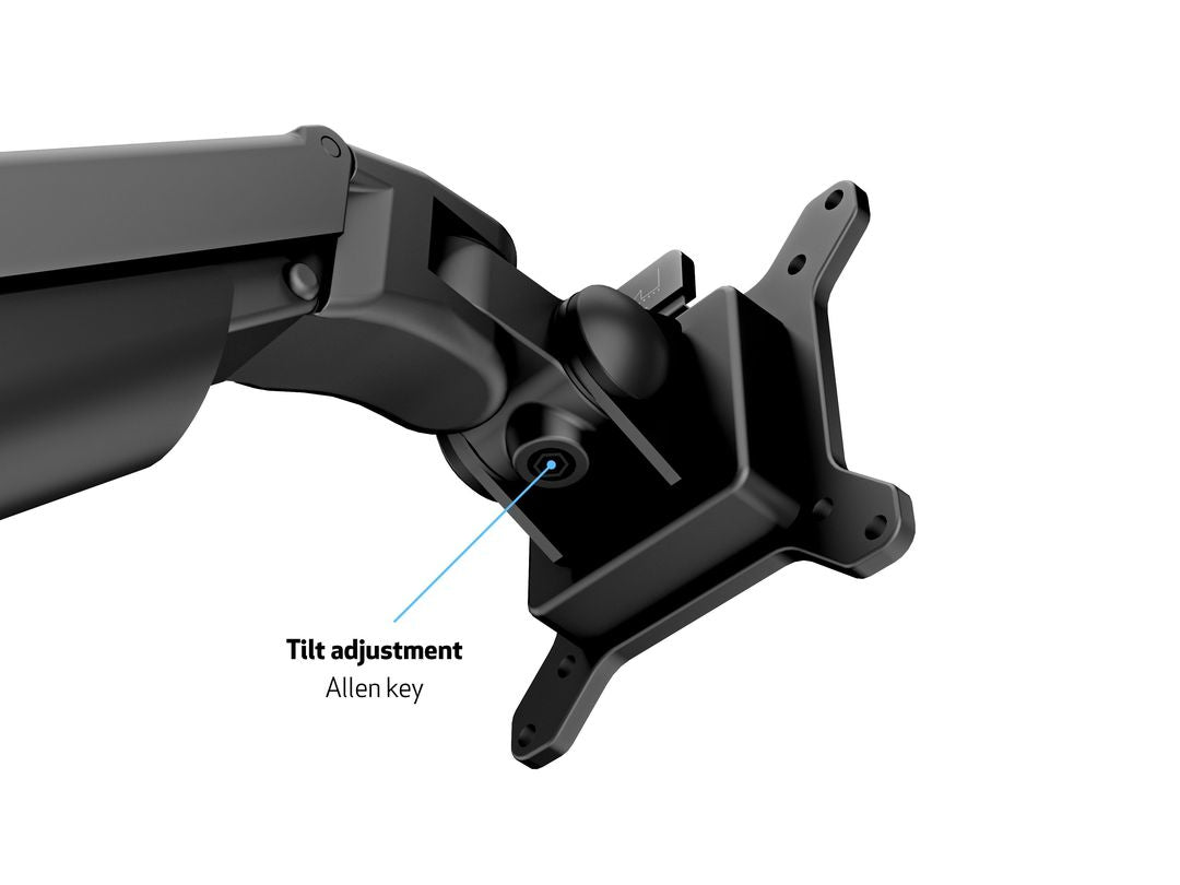 Multibrackets Gasliftarm HD 2609 – Monitorarm, 4, bis 32", VESA 75 × 75/100 × 100 mm, 21 kg, neigbar, schwarz
