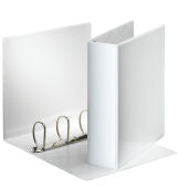 Esselte Essentials Präsentationsringbuch – 4-D-Ring Ø 60 mm – für A4 – Rückenbreite 9,2 cm – weiss