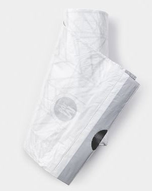 Brabantia Kehrichtsack PerfectFit – 60 l, mit Zugband, Recycling-Kunststoff, weiss, 10 Stk