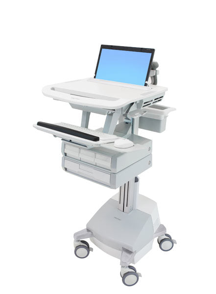Ergotron StyleView SLA IT-/Medizin-Fahrwagen – elektrisch höhenverstellbar, für Laptops bis 17,3"