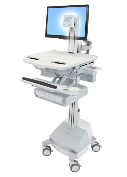Ergotron StyleView IT-/Medizin-Fahrwagen – mit LCD-Gelenk, SLA-Antrieb, 1 Schublade