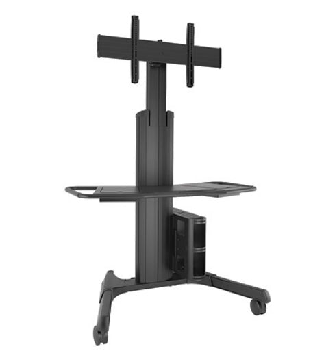 Chief Boden-Prospektständer Fusion L – mit Rollen, 730×1320×180 mm