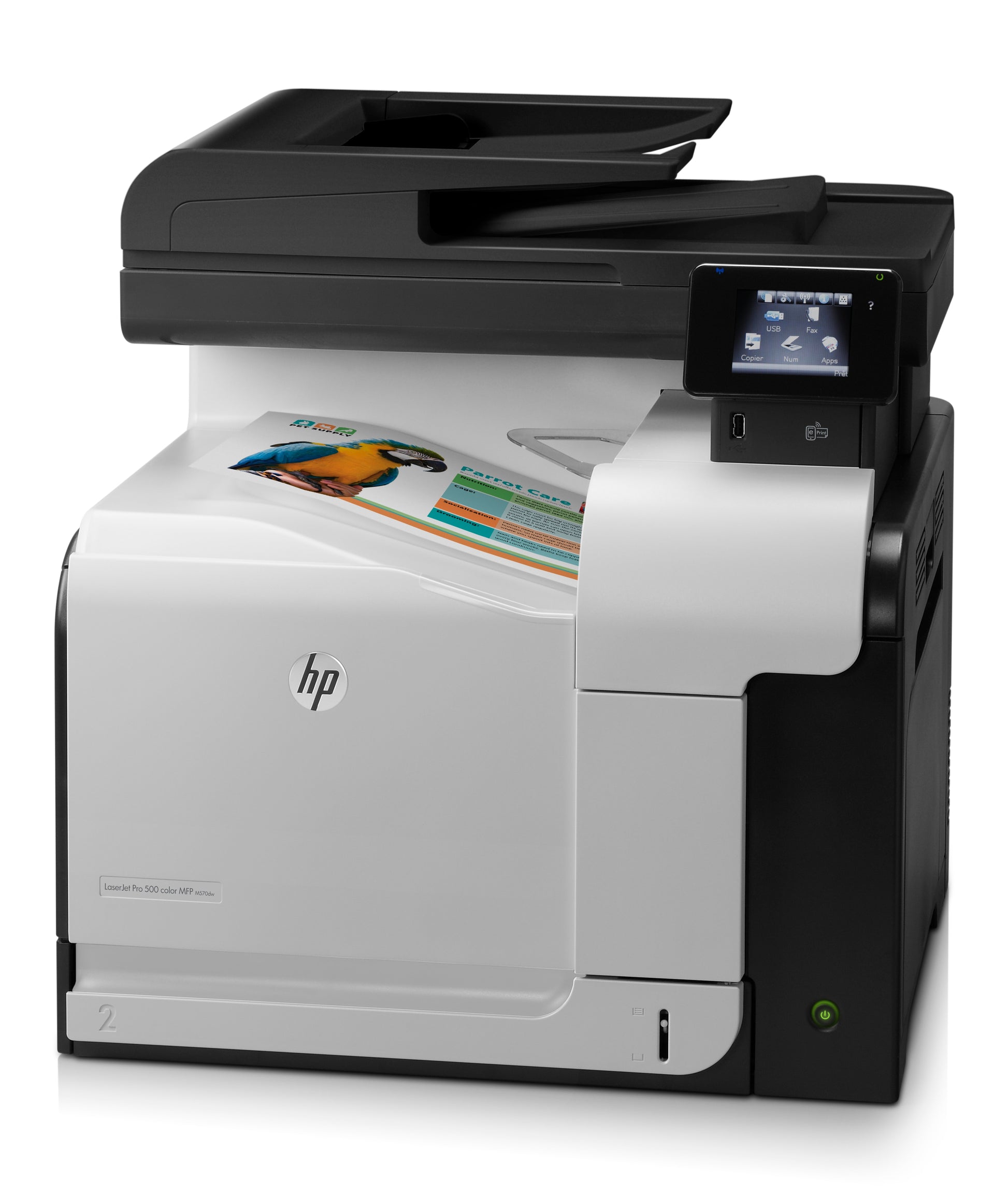 HP LaserJet Pro 500 M570dw – Farblaser-Multifunktionsdrucker, A4, 4-in-1, Duplex, ADF, WLAN/LAN, AirPrint
