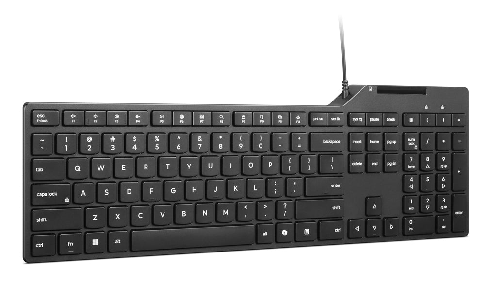 Lenovo 5000 – Tastatur – kabelgebunden – USB-A – QWERTZ (CH) – Smartcard-Leser – schwarz