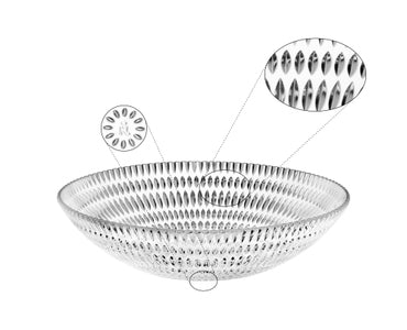 Nachtmann Salatschüssel – 2,7 l, Ø 30 cm, H 8,3 cm, Kristallglas, Transparent, spülmaschinenfest
