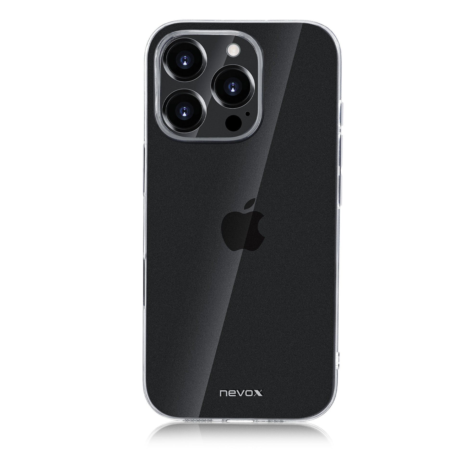 nevox StyleShell Flex Backcover – für Apple iPhone 16 Pro, TPU, Transparent