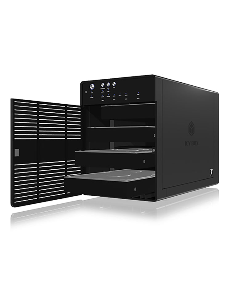 ICY BOX IB-3640SU3 – 4-Bay Desktop – USB 3.2 Gen 1, eSATA, für 3,5" HDD, SATA