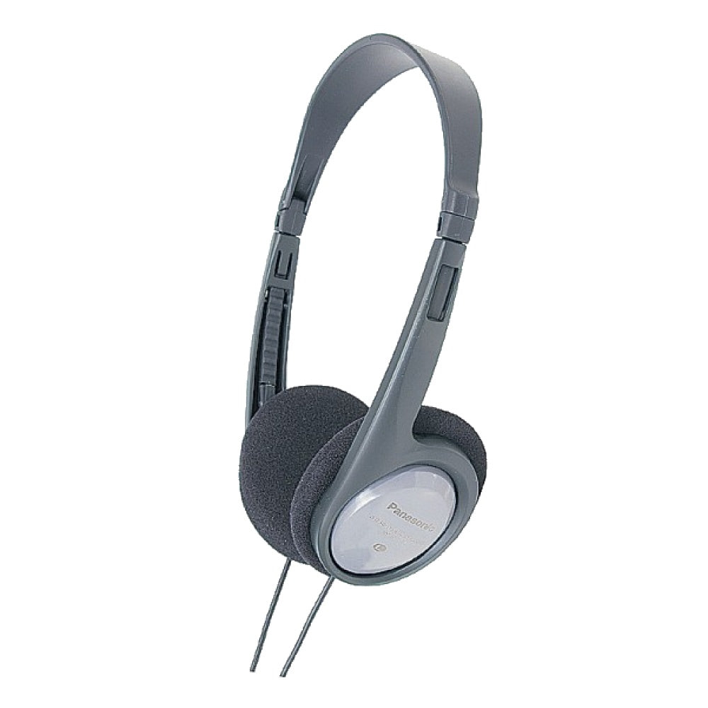 Panasonic RP-HT090E-H On-Ear Kopfhörer – Kabel, 3,5 mm Klinke, Schwarz/Grau
