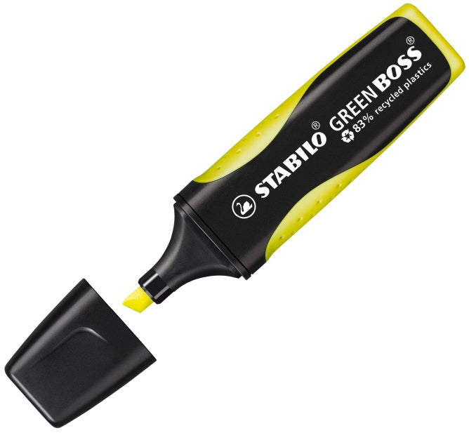 STABILO BOSS Textmarker Gelb – Keilspitze, 2–5 mm, Nachfüllbar