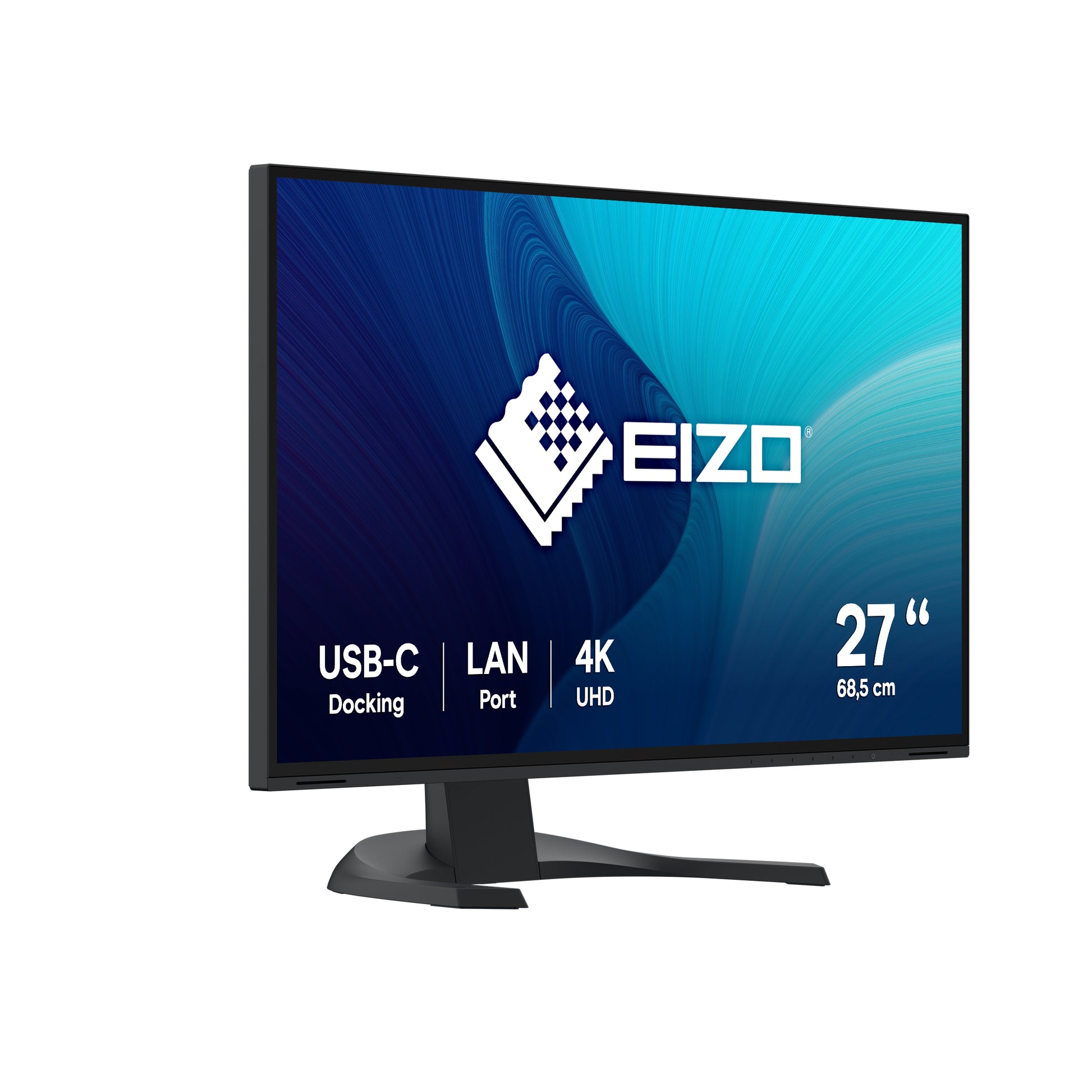 EIZO FlexScan EV2740X – Monitor, 27", 60 Hz, 350 cd/m², USB-C, KVM, Lautsprecher, VESA 100 × 100, Schwarz