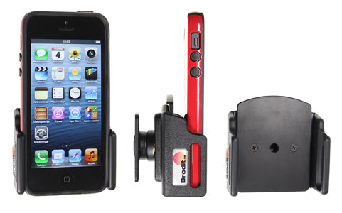 Brodit Auto-Halterung, neigbar, schwenkbar – für iPhone 5 – Schwarz