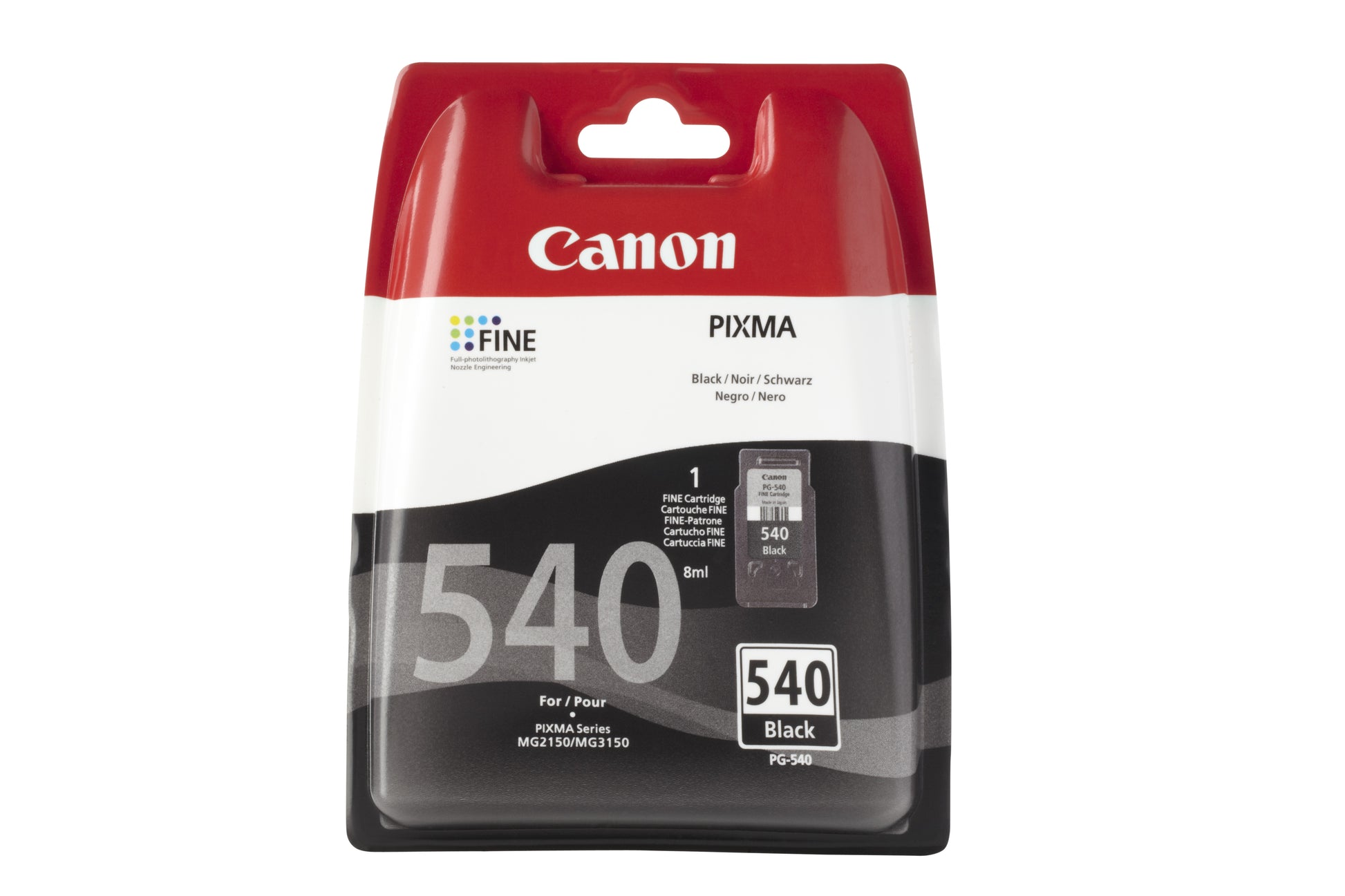 Canon Tintenpatrone PG-540BK, Schwarz, 180 Seiten – für Tintenstrahldrucker/Multifunktionsgeräte