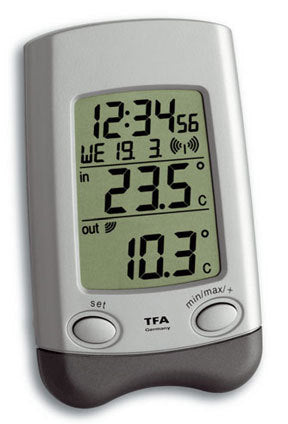 TFA-Dostmann Wave Temperatursensor – Kabellos, −10–60 °C, Innen