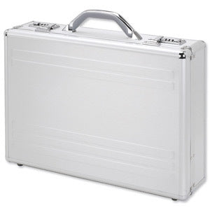 Alumaxx Notebook-Tasche bis 17" – Aluminium, abschliessbar – Silber