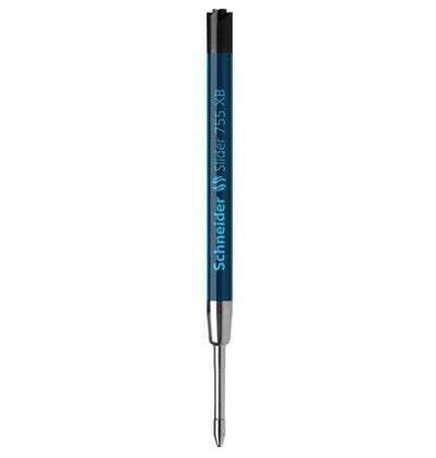 Schneider Schreibgeräte Schneider Kugelschreiber-Mine Slider 755 XB für Parker – Schwarz, 0,7 mm, dokumentenecht, geruchsarm