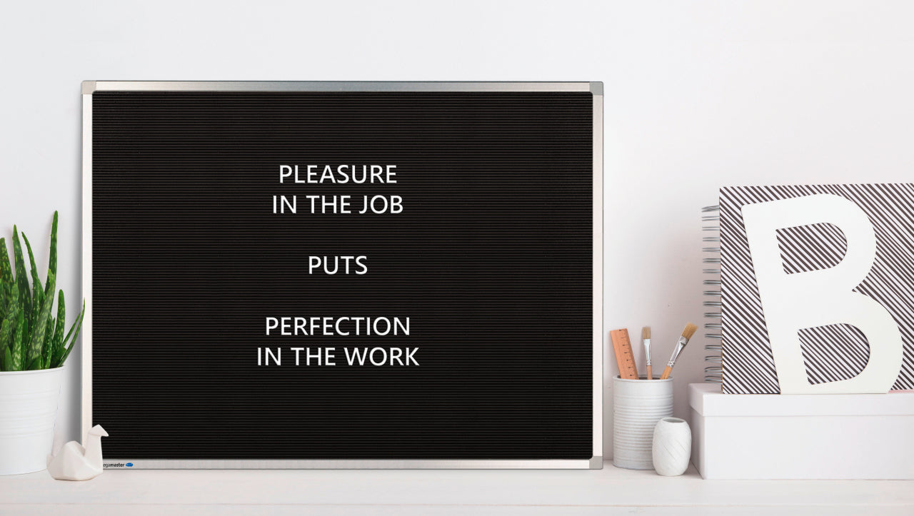 Legamaster Rillentafel – 30 × 40 cm – Schwarz, Alurahmen