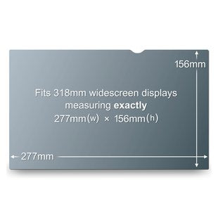 3M Displayschutz für Notebooks bis 12,5" (277×156 mm) – Schwarz