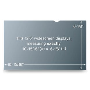3M Displayschutz für Notebooks bis 12,5" (277×156 mm) – Schwarz