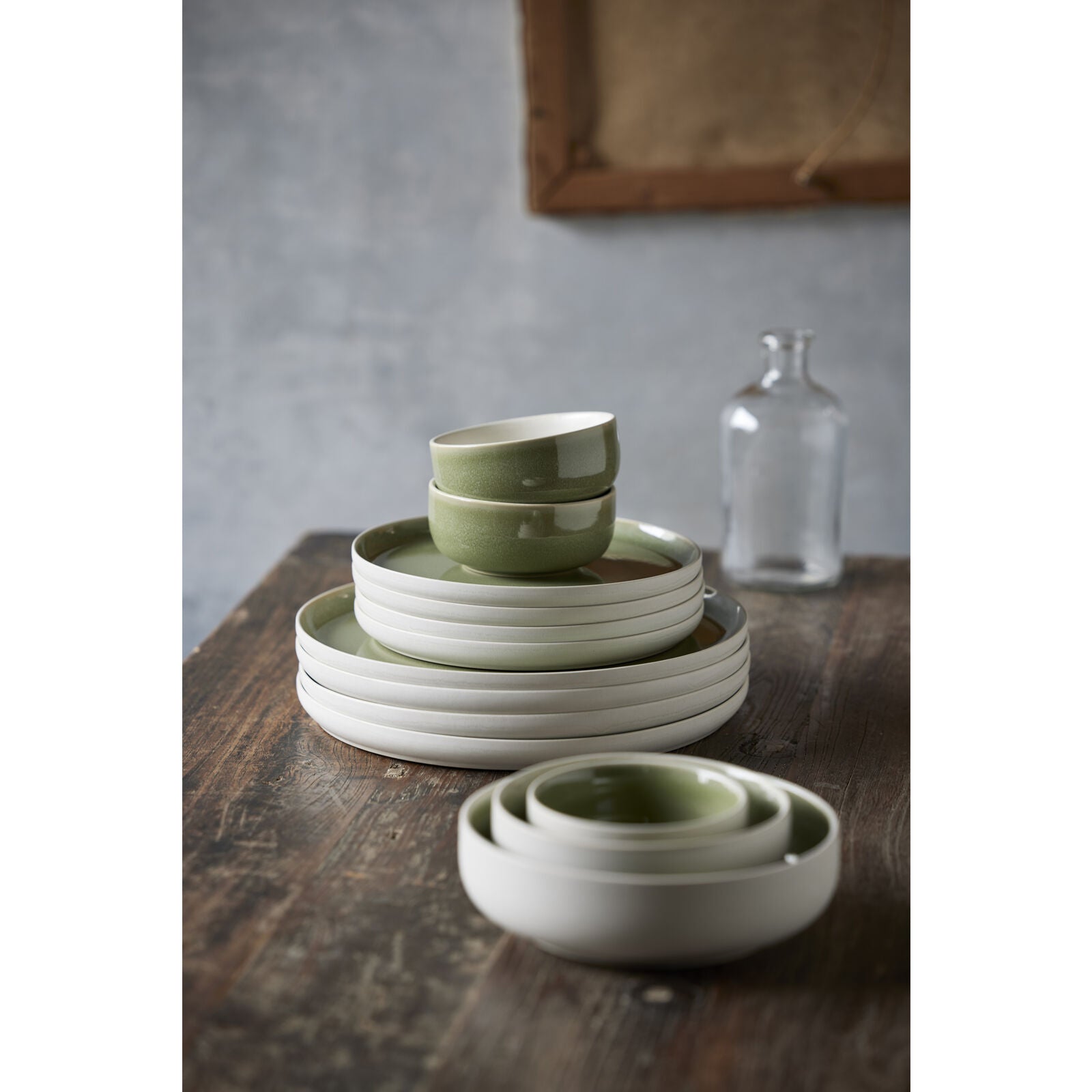 Studio Round Frühstücks- & Dessertteller North – Ø 21,0 cm, Steinzeug, spülmaschinenfest, mikrowellengeeignet