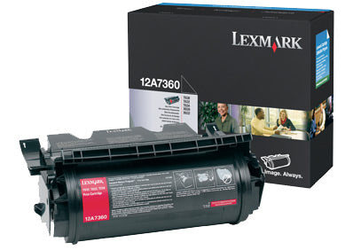 Lexmark 12A7360 (0012A7360) Schwarz Toner – Original – 5'000 Seiten – für Lexmark T-630/T-630dn/T-630n u. a.