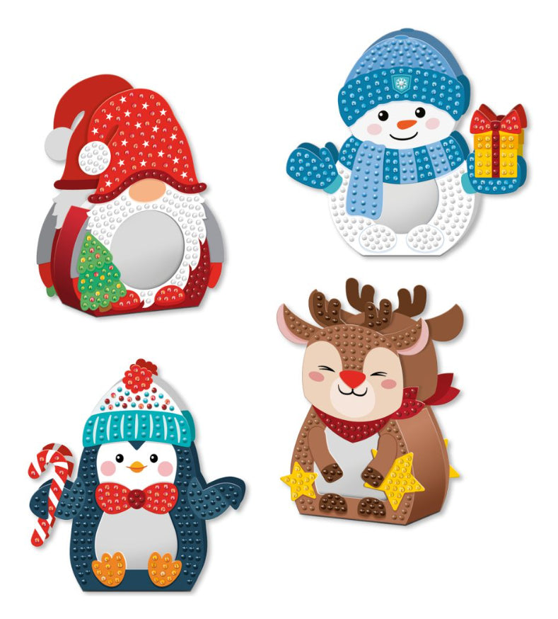 URSUS Diamond Painting Set Winter – 4 Stück – ab 8 Jahren
