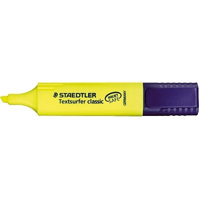 STAEDTLER Textsurfer classic Textmarker – Gelb, Keilspitze 1–5 mm, nachfüllbar