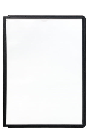 Durable Sherpa Sichttafel A4 – scannertauglich, schwarzer Rahmen, transparent, Kunststoff, 238 × 320 × 4,15 mm