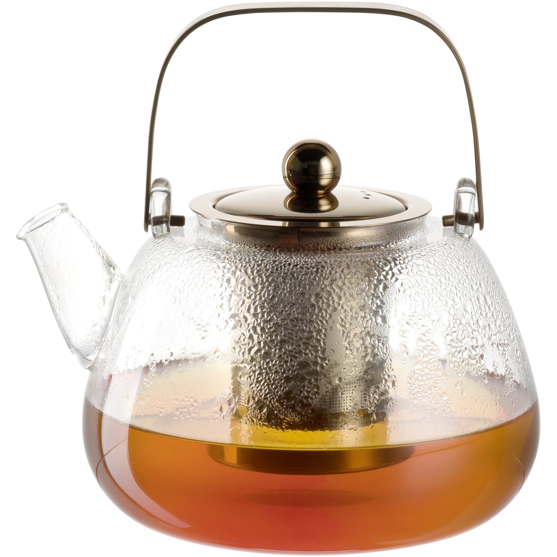 LEONARDO Teekanne – 1,2 l, Borosilikatglas, transparent, abnehmbarer Deckel, mit Teefilter, spülmaschinenfest