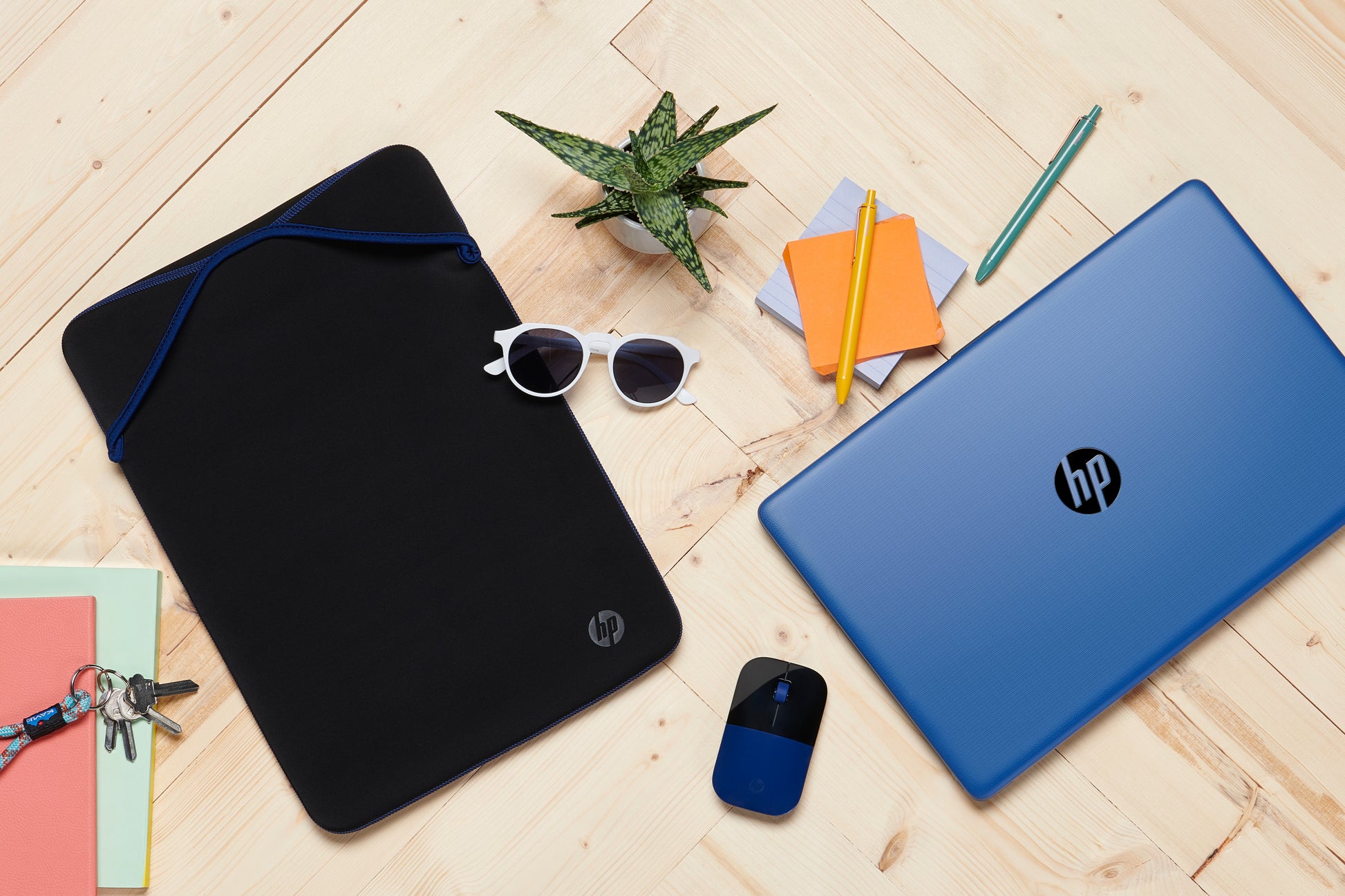 HP Z3700 – Maus – Kabellos (2,4 GHz), 1200 DPI, Schwarz/Blau