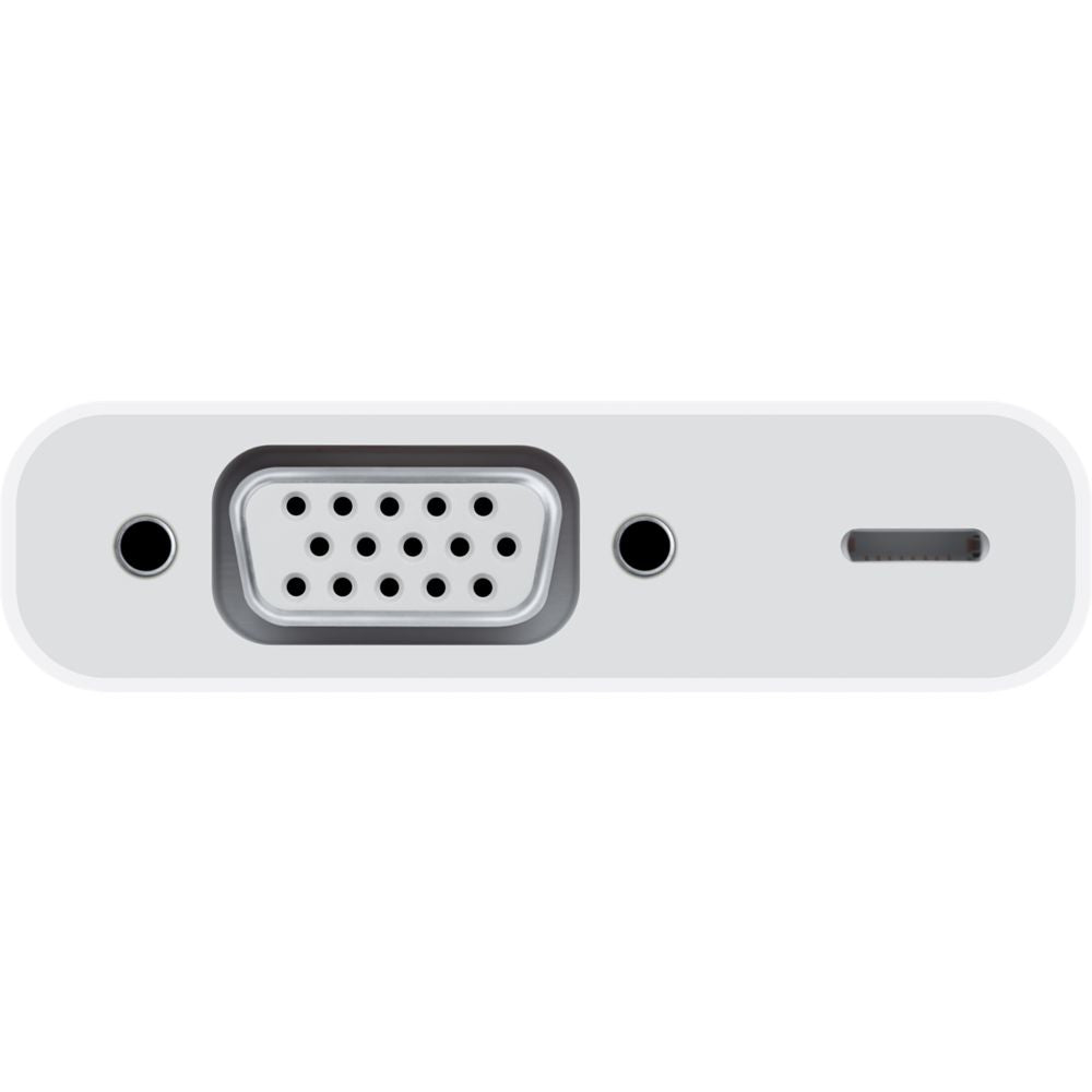 Apple MD825ZM/A Adapter Lightning zu VGA – VGA (D-Sub), goldbeschichtete Kontakte, für iPad/mini/iPhone, Weiss