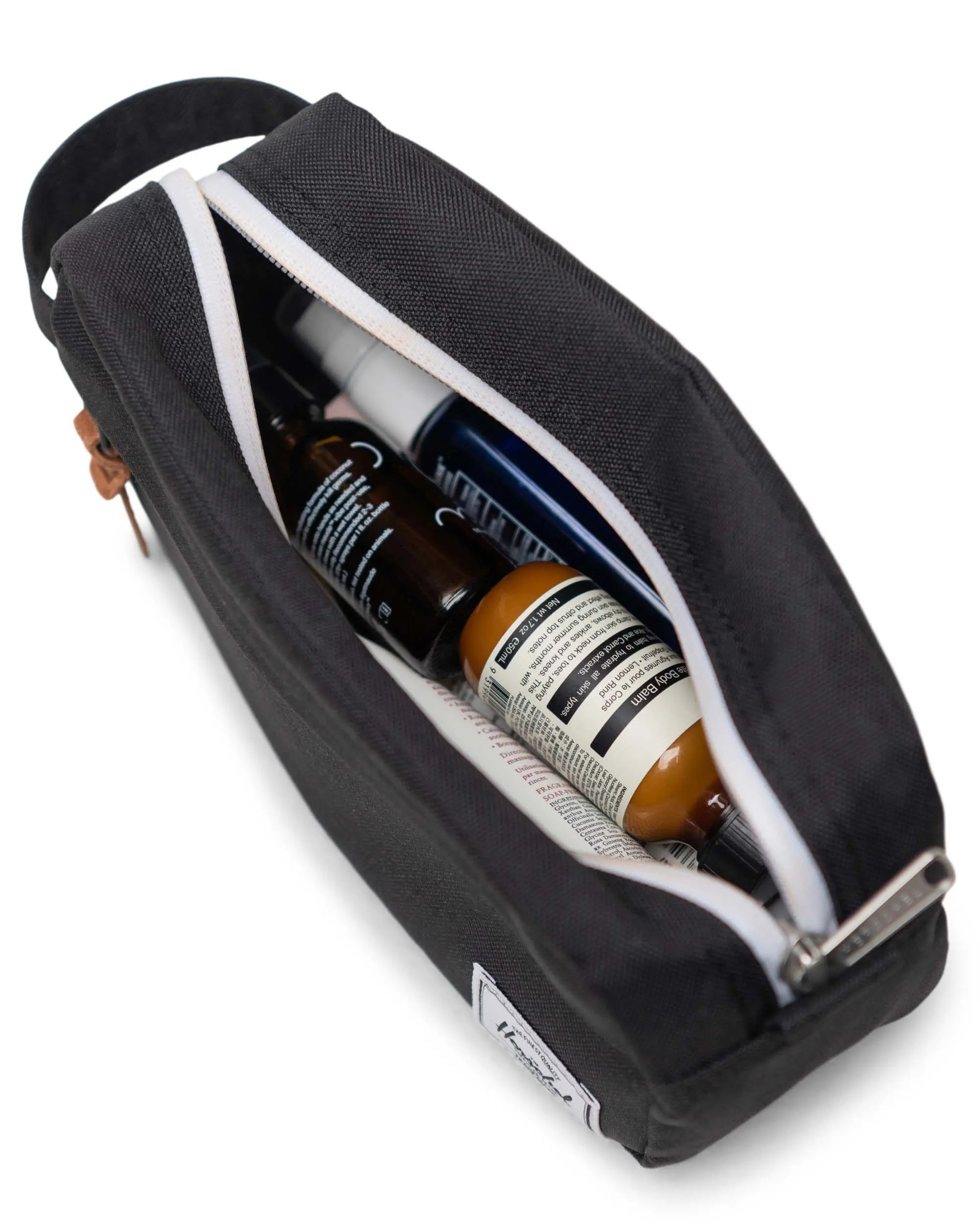 Herschel Kulturbeutel Chapter Small Travel Kit – wasserfest, recycelt – 3 l – schwarz, Polyester