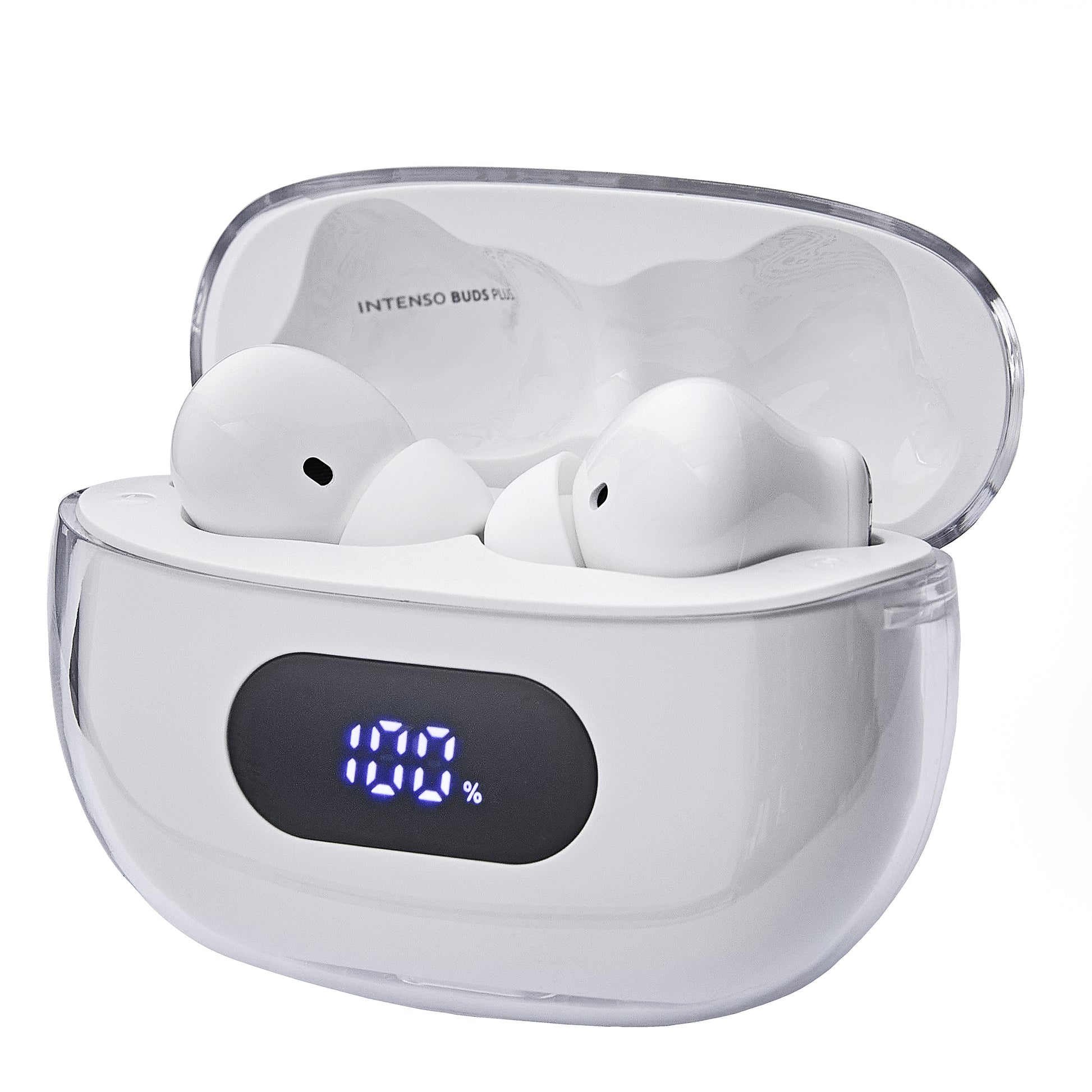 Intenso Buds Plus T312AE TWS In-Ear – ANC, mit Ladecase, Weiss, BT 5.4