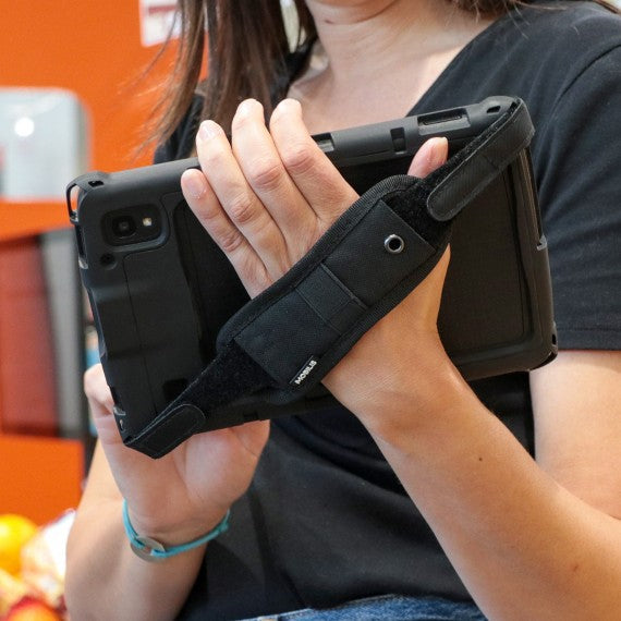 Mobilis Dreh-Handschlaufe für Zebra ET40/ET45 10" – Schwarz