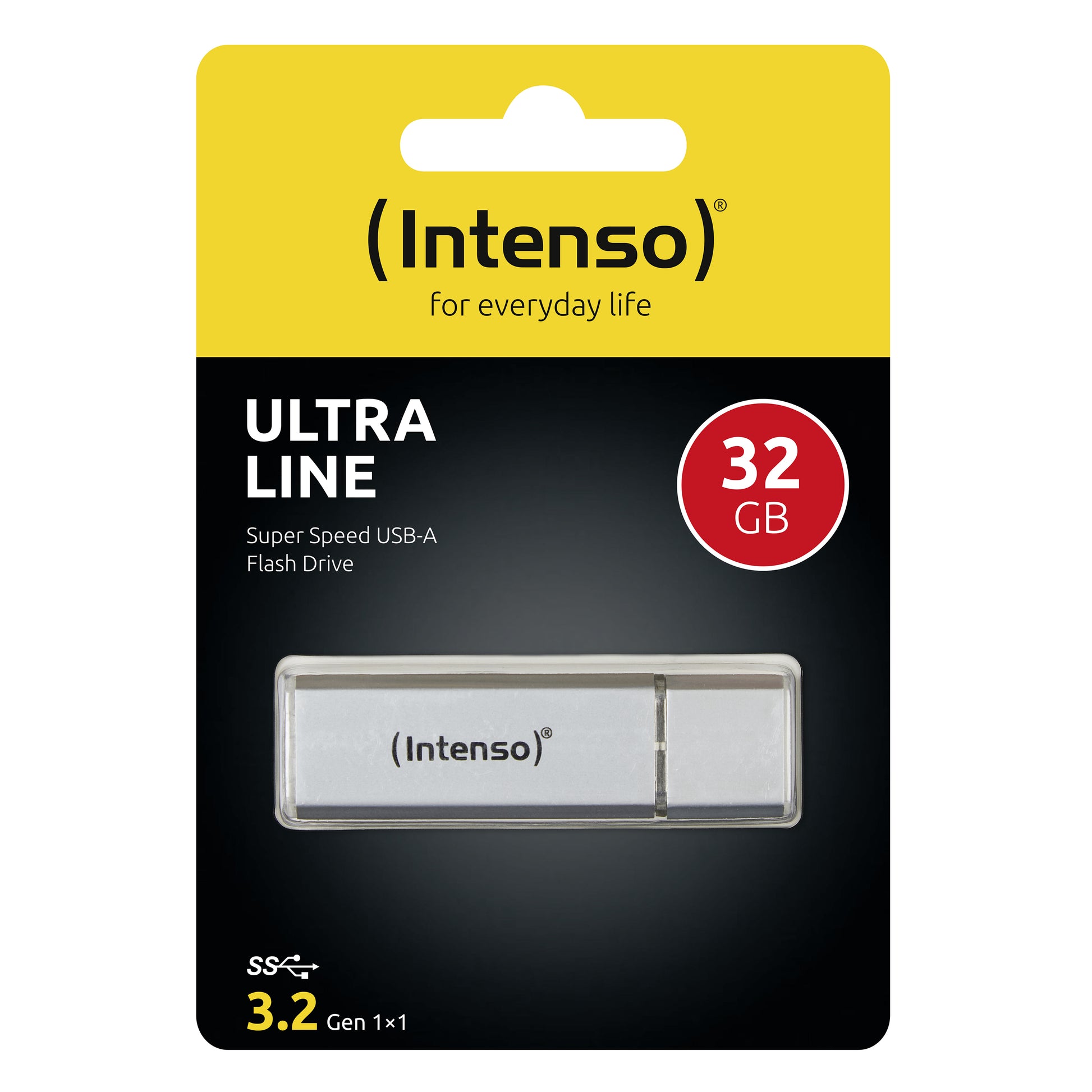 Intenso Ultra Line – 32 GB USB-Stick, USB 3.2 Gen 1 (USB 3.0), USB Typ-A, 70 MB/s, Aluminium