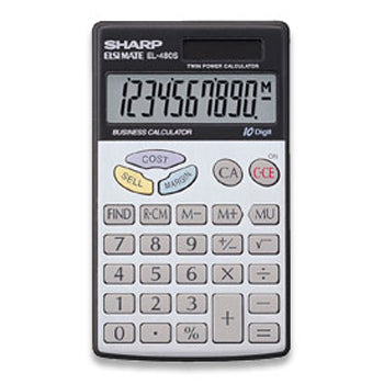 Sharp Taschenrechner EL-480S – 10-stellig – Batteriebetrieben