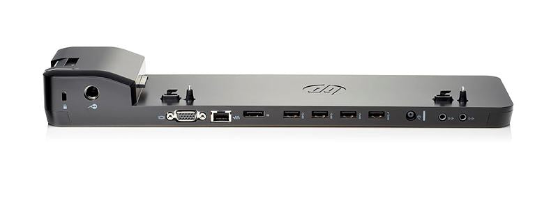 HP UltraSlim Dockingstation – 1× DP, 1× VGA, 4× USB-A, 3,5 mm Audio, für EliteBook Folio 9470m