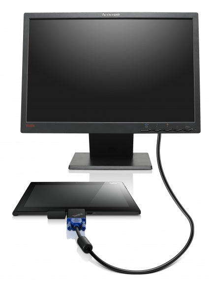 Lenovo VGA-Adapter – DB-15 (weiblich), für ThinkPad Tablet 2, Schwarz