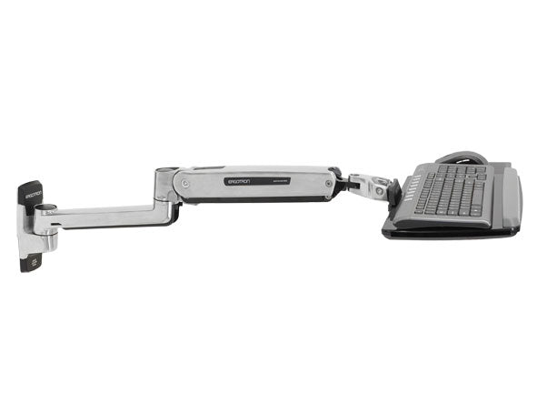Ergotron LX Sitz-/Steh-Workstation Wandmontage bis 2,2 kg höhenverstellbar Silber