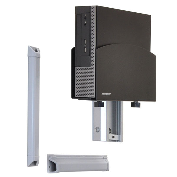 Ergotron LX – Zubehör: CPU-Halter, klein – für LX SitStand Wandsystem, Schwarz