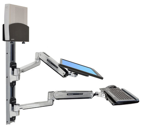 Ergotron LX – Zubehör: CPU-Halter, klein – für LX SitStand Wandsystem, Schwarz