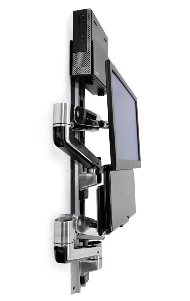 Ergotron LX – Zubehör: CPU-Halter, klein – für LX SitStand Wandsystem, Schwarz