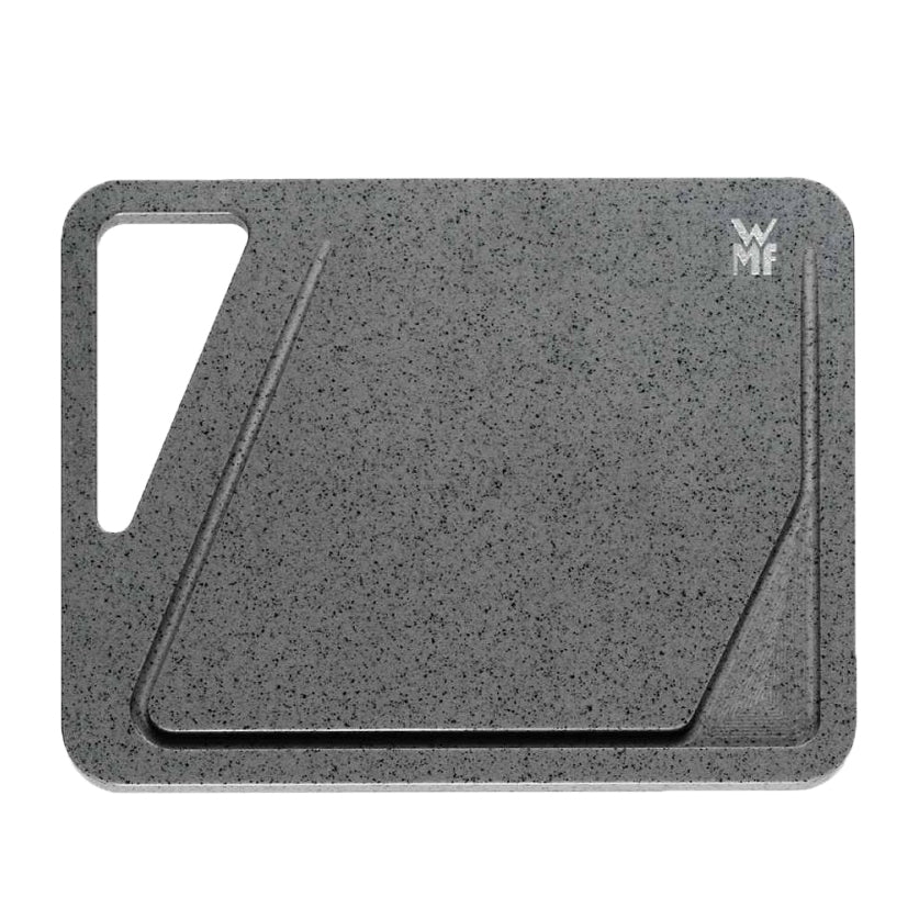 WMF Schneidebrett 45 × 30 cm, Kunststoff, mit Saftrille, Grau
