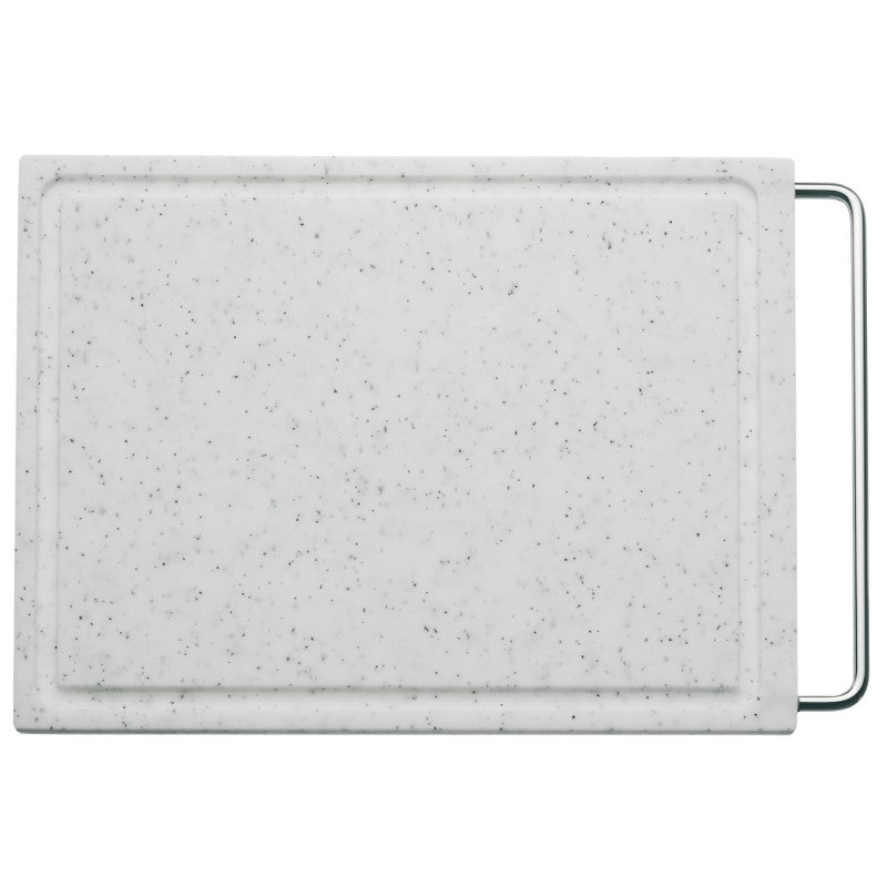 WMF Schneidebrett 36 × 27 cm, Kunststoff/Edelstahl, Grau