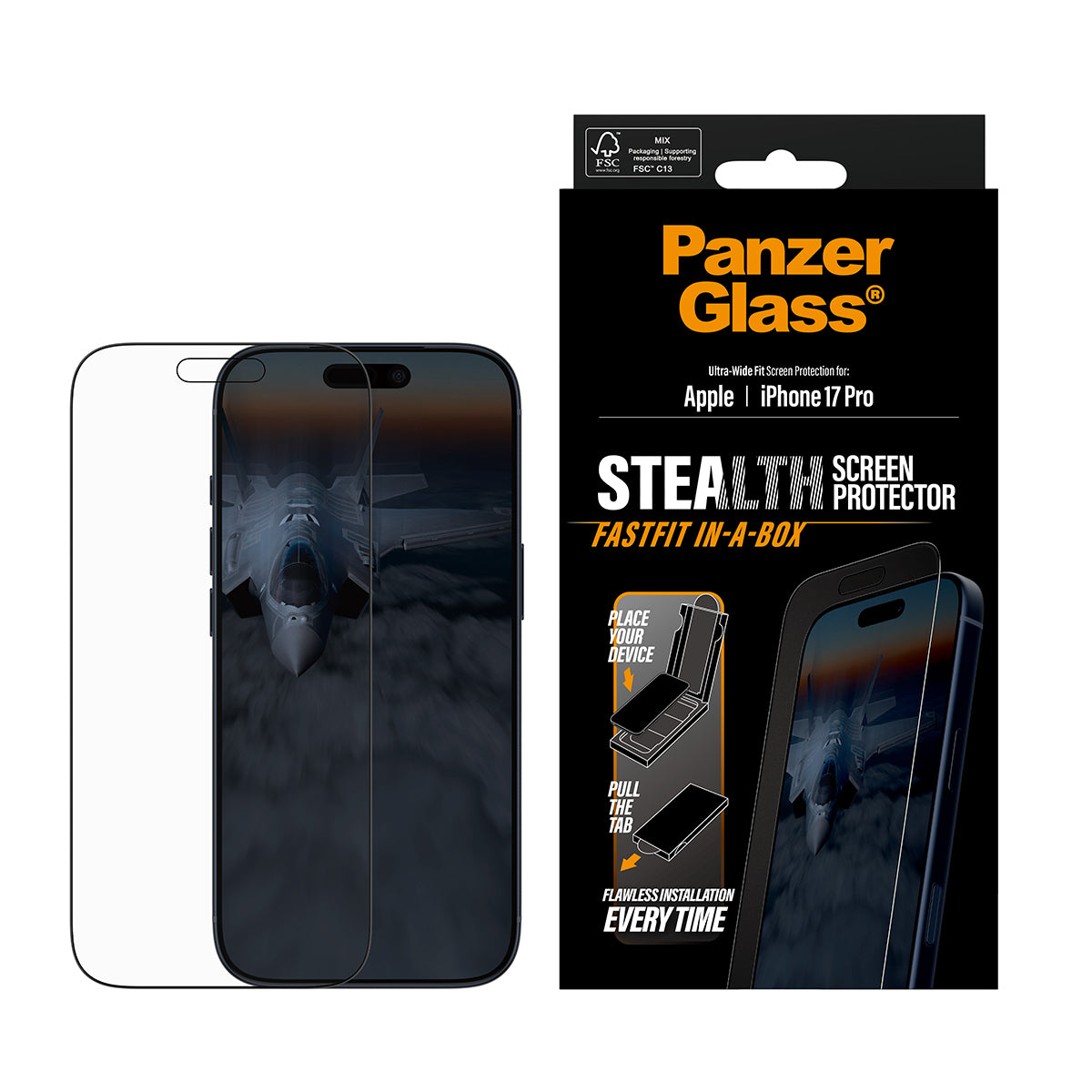 PanzerGlass Backcover Stealth – für Apple iPhone 17 Pro – kratzfest