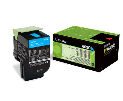 Lexmark Toner 80C20C0 – cyan, 1000 Seiten – für CX310/CX510