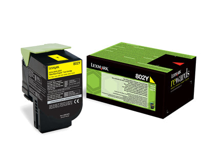 Lexmark Toner 80C20Y0 – Gelb, 1000 Seiten – für CX310/510