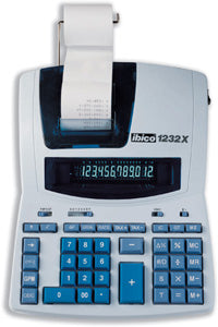 Ibico Tischrechner, druckend 1232X – 12-stellig, 2-farbig, 4,1 Zeilen/s, Postenzähler/Währung, Netz