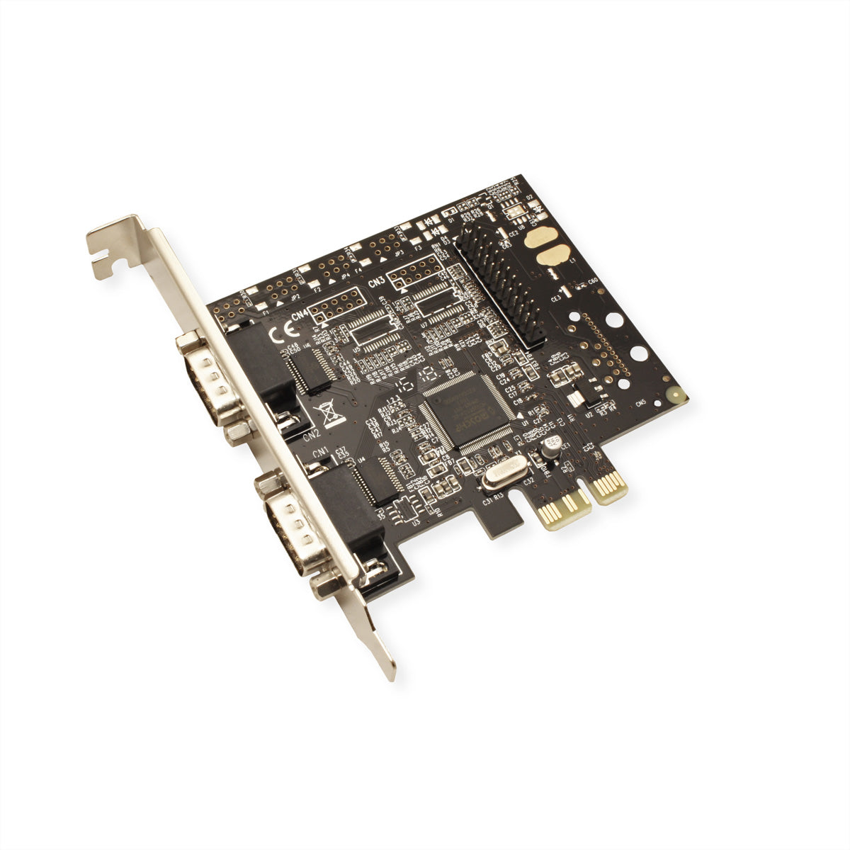 VALUE PCIe Schnittstellenkarte – 2×RS‑232 (DB9), 1×Parallel (DB25, EPP/ECP)