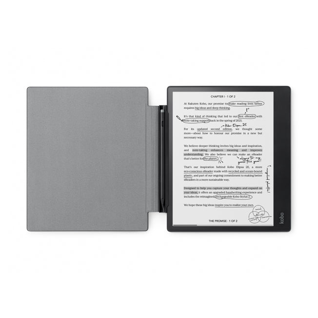 Rakuten Kobo Tablet-Hülle für Kobo Elipsa 2E 10,3" – Schwarz